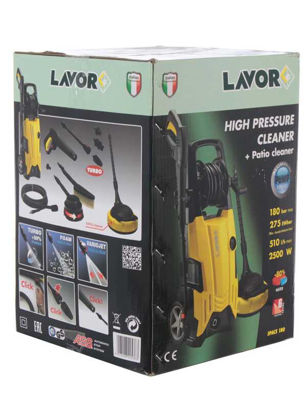 Lavor Space 180 - Idropulitrice Lavorwash semiprofessionale a freddo - 510 l/h - 180 bar max