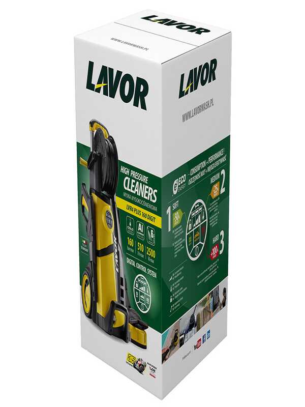 Lavor LVR4 Plus 160 Digit - Idropulitrice Lavorwash semiprofessionale a freddo - 160 bar - 510 l/h