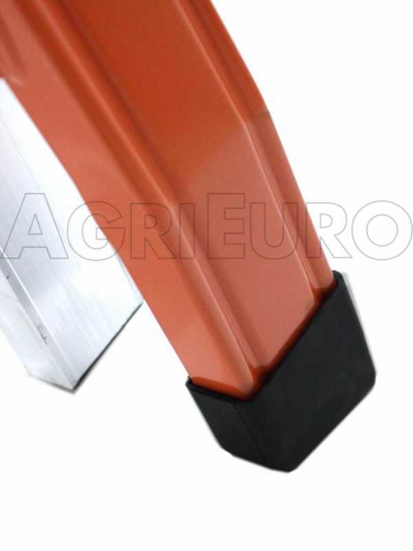 Gierre Peppina AM030, 2x10 gradini, 4.85 m - Scala in acciaio+alluminio telescopica - Altezza stimata operativa 5.85 m