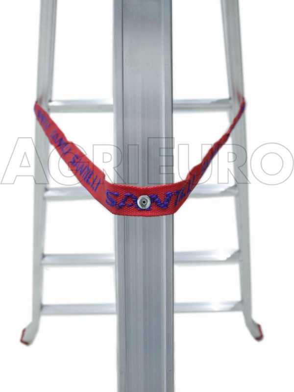 Scala a tre piedi agricola in alluminio Country, 6 gradini, 2.25 m - da potatura - conica - Altezza stimata operativa 3.25 m