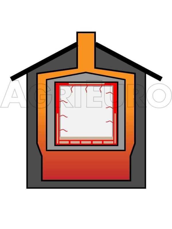Forno a legna da esterno Magnus 80 Deluxe EXT INOX - Smalto ramato