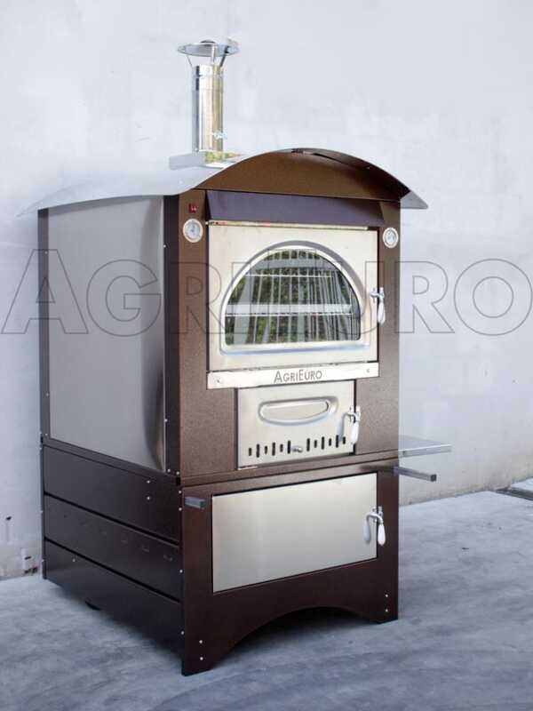 OUTLET - PICCOLI DIFETTI ESTETICI - Forno a legna da esterno Maximus 100 Deluxe EXT INOX - Smalto ramato