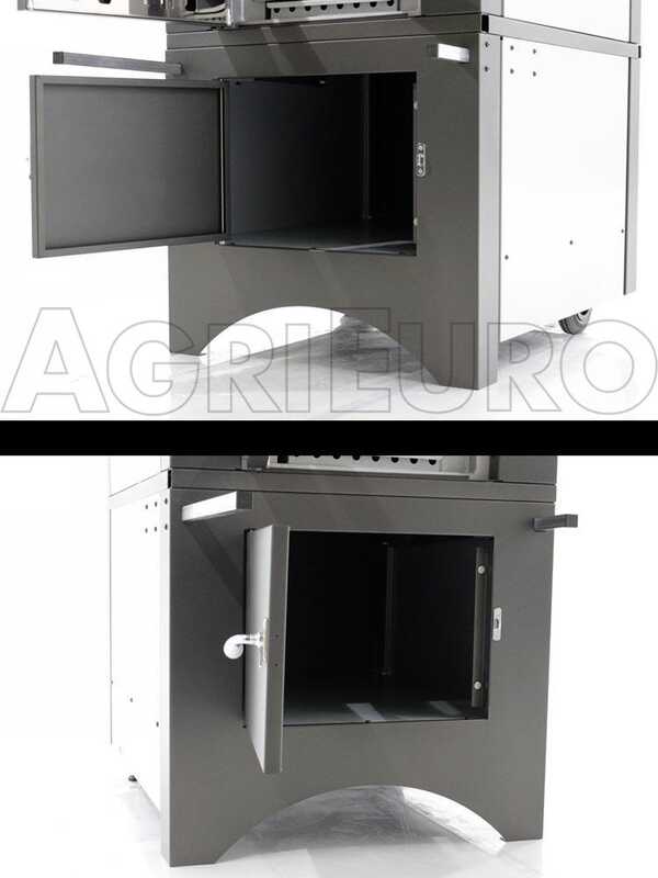 OUTLET - DIFETTI ESTETICI - Forno a legna da esterno Medius Plus 100 EXT in acciaio - Ventilato con tetto in INOX