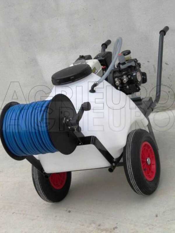 Kit motopompa irrorazione con gancio Comet APS41/Loncin G160F con carrello e serbatoio 120L