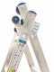 Marchetti Azzurra A2 A207, 2x7 gradini, 3.60 m - Scala in alluminio allungabile - Altezza stimata operativa 4.60 m