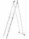 Marchetti Azzurra A2 A210, 2x10 gradini, 5.30 m - Scala in alluminio allungabile - Altezza stimata operativa 6.30 m