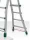 Facal Eurobriko 16 BK/2, 2x8 gradini, 4 m - Scala in alluminio telescopica - Altezza stimata operativa 4.90 m