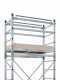 Facal Alumito - Trabattello in alluminio - Base 150 cm - Con botola - Altezza 3.4m