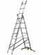 Gierre Hailo Hobbylot AL405GLIM, 3x7 gradini, 3.90 m - Scala in alluminio - Altezza stimata operativa 4.90 m