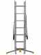 Gierre Hailo Hobbylot AL405GLIM, 3x7 gradini, 3.90 m - Scala in alluminio - Altezza stimata operativa 4.90 m