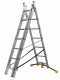 Gierre Hailo Hobbylot AL405GLIM, 3x7 gradini, 3.90 m - Scala in alluminio - Altezza stimata operativa 4.90 m