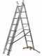 Gierre Hailo Hobbylot AL410GLIM, 3x8 gradini, 4.90 m - Scala in alluminio - Altezza stimata operativa 5.90 m