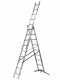 Gierre Hailo Hobbylot AL415GLIM, 3x9 gradini, 5.40 m - Scala in alluminio - Altezza stimata operativa 6.40 m
