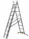 Gierre Hailo Hobbylot AL415GLIM, 3x9 gradini, 5.40 m - Scala in alluminio - Altezza stimata operativa 6.40 m