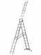Gierre Hailo Hobbylot AL435GLIM, 3x11 gradini, 6.90 m - Scala in alluminio - Altezza stimata operativa 7.90 m