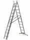 Gierre Hailo Hobbylot AL435GLIM, 3x11 gradini, 6.90 m - Scala in alluminio - Altezza stimata operativa 7.90 m