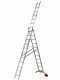 Gierre Hailo Hobbylot AL435GLIM, 3x11 gradini, 6.90 m - Scala in alluminio - Altezza stimata operativa 7.90 m