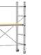 OUTLET - PICCOLI DIFETTI ESTETICI - Marchetti Minio - Trabattello in alluminio - Base 80cm - Compatto e portatile - Altezza 1,52m