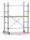 OUTLET - PICCOLI DIFETTI ESTETICI - Marchetti Minio - Trabattello in alluminio - Base 80cm - Compatto e portatile - Altezza 1,52m