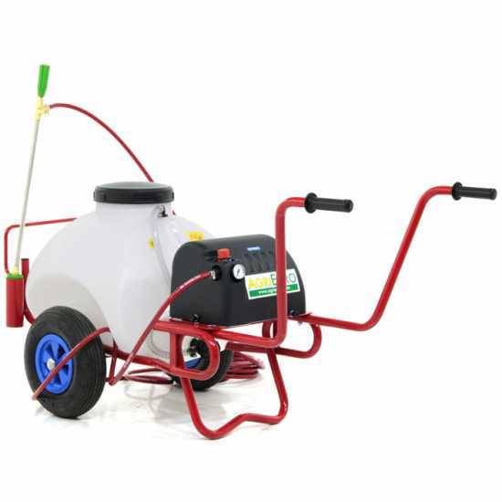Pompa irroratrice elettrica carrellata M2017012 - A batteria 12V - 70L PRO