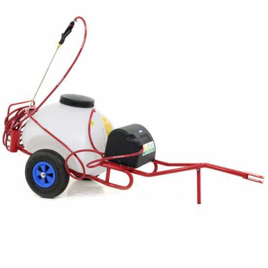 Pompa irroratrice elettrica carrellata M2017011 - Con gancio - A batteria 12V - 70L PRO