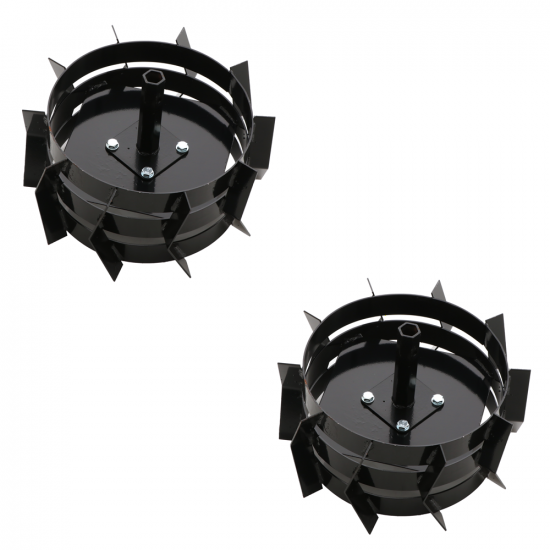 Coppia ruote ferro doppie 4.00-8 GeoTech Pro