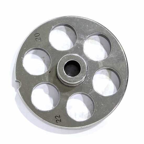 TC 22 foro 20 mm Trafila Reber - Piastra per tritacarne - diametro trafila 82 mm