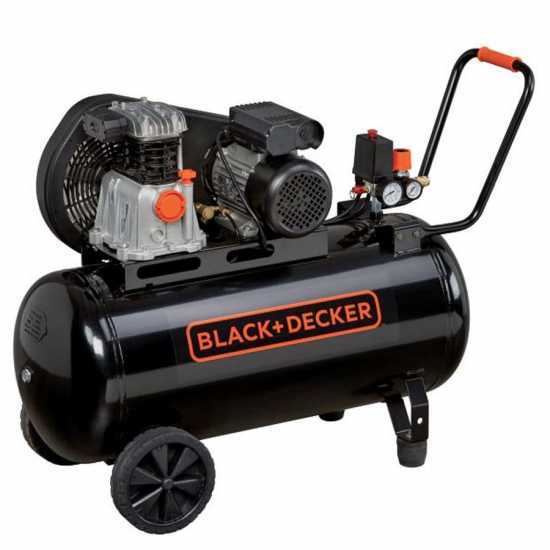 Black & Decker BD 220/50 2M - Compressore aria elettrico monofase a cinghia - Motore 2 HP - 50 lt