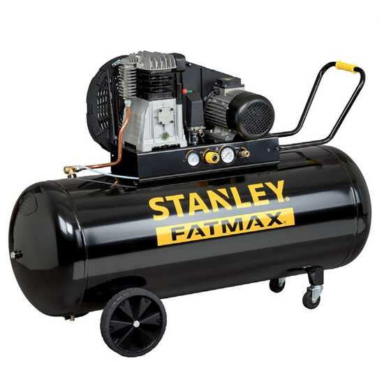 Stanley Fatmax B 480/10/200T - Compressore aria elettrico trifase a cinghia - Motore 4 HP - 200 lt