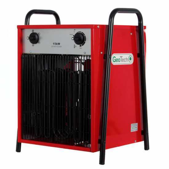 GeoTech EH 1500 T - Generatore di aria calda elettrico con ventilatore - 15 kW - Trifase