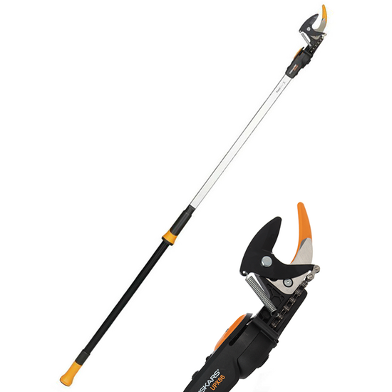 Fiskars UPX86 - Forbicione da potatura telescopico professionale - asta 240/400 cm - Ø 32mm