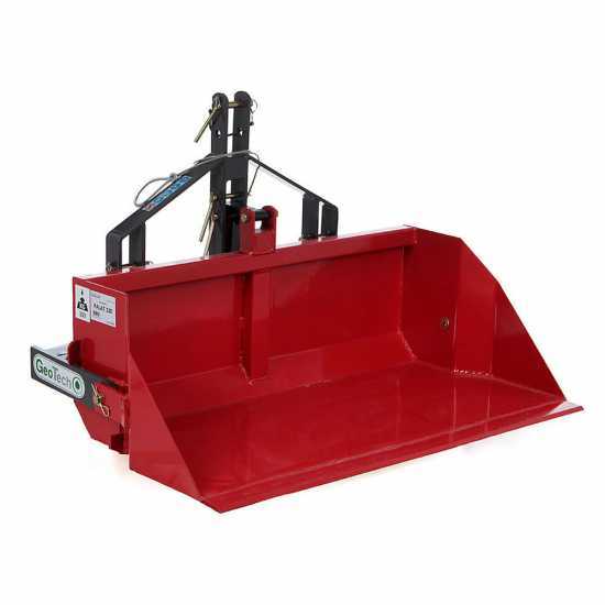 GeoTech 140 cm - Paletta posteriore per trattore - Serie medio-pesante - Portata 500 Kg