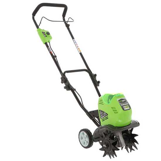Greenworks 40 V Zappatrice - Motozappa a batteria - 40V - SENZA BATTERIA e CARICABATTERIA