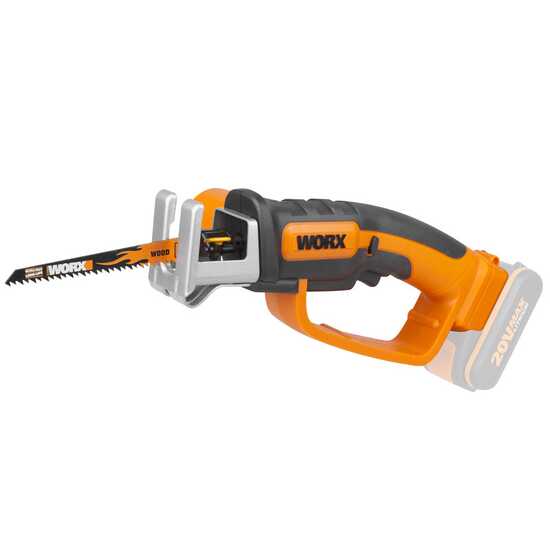 Worx WG894E.9 - Seghetto a batteria - 3 lame incluse - SENZA BATTERIE E CARICABATTERIE