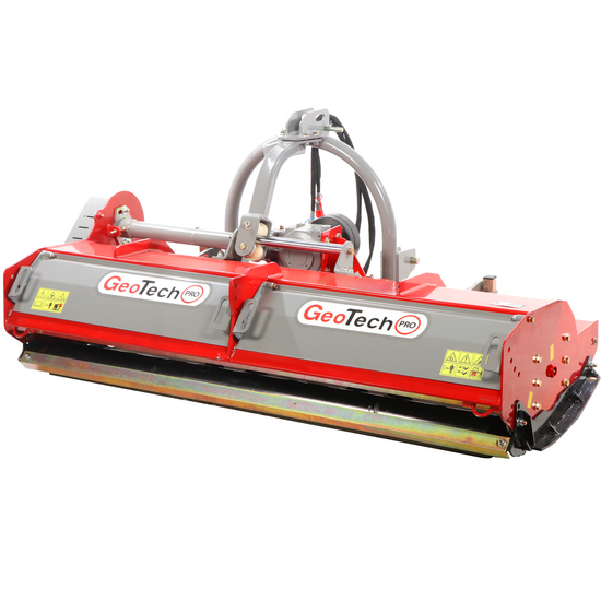 GeoTech Pro ESFM 220H - Trinciaerba per trattore - Serie medio-pesante - Spostamento idraulico