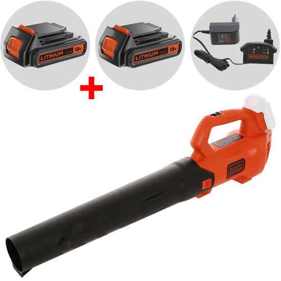 Black &amp; Decker BCBL200L-QW - Soffiatore a batteria 18V 2Ah + in omaggio batteria 18V 2Ah