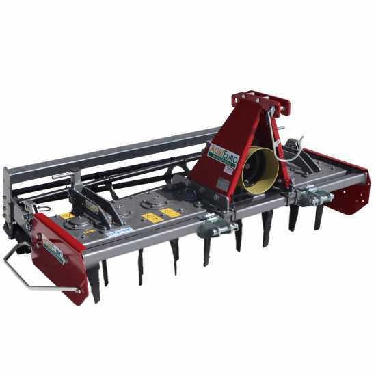 Erpice rotante RF170 - Larghezza di lavoro 170 cm - 16 lame - Serie leggera con rullo a gabbia