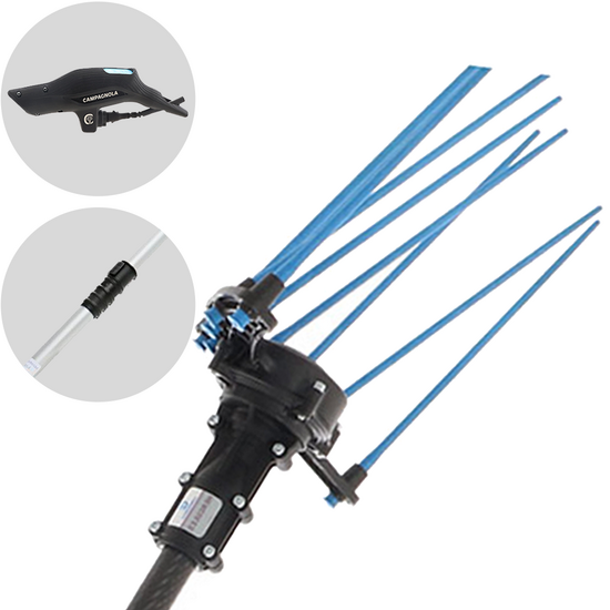 Campagnola HERCULES 58V - Asta in alluminio - 235-320 cm - Abbacchiatore elettrico a batteria