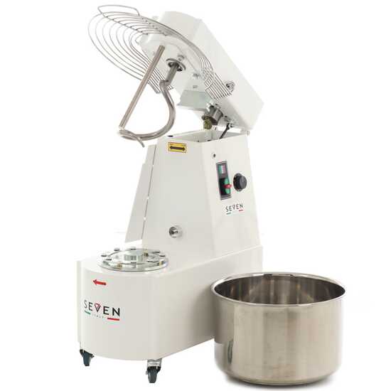 Seven Italy GHR 30 2V - Impastatrice a spirale - 400V - Con ruote e timer - 2 Velocit&agrave;