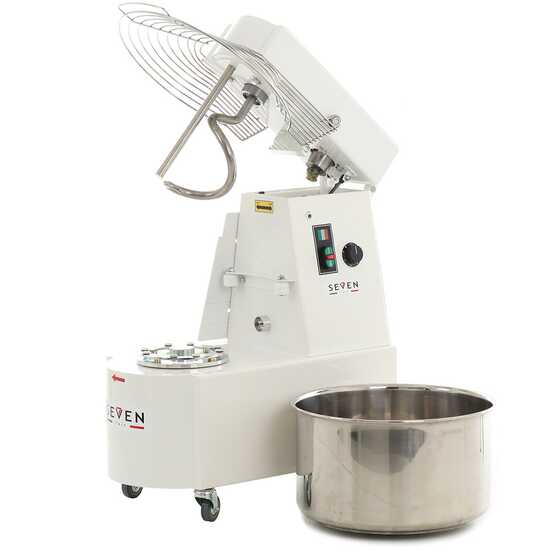 Seven Italy GHR 40 2V - Impastatrice a spirale - 230V - Con ruote e timer - 2 Velocit&agrave;