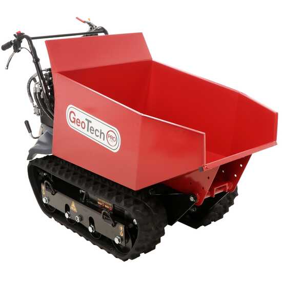 GeoTech Pro GeoPorter H-540D Hydro - Motocarriola cingolata dumper idraulico 500Kg