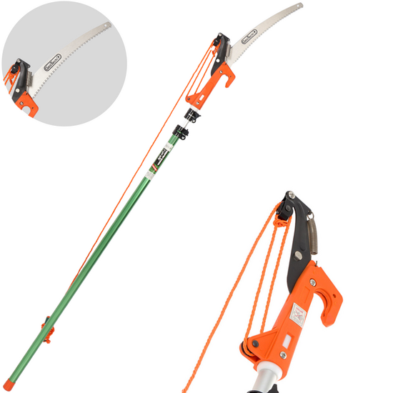 GeoTech SV-375 - Svettatoio con segaccio su asta telescopica 175-400cm