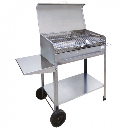 Mille Achille Medium - Barbecue in acciaio inox artigianale a carbone - 57,5x37cm