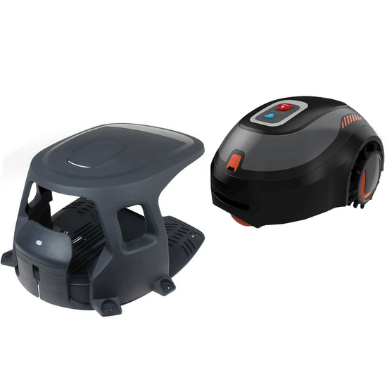 Black & Decker BCRMW123-QW - Robot rasaerba - con perimetro - tosaerba con batteria al litio 12V