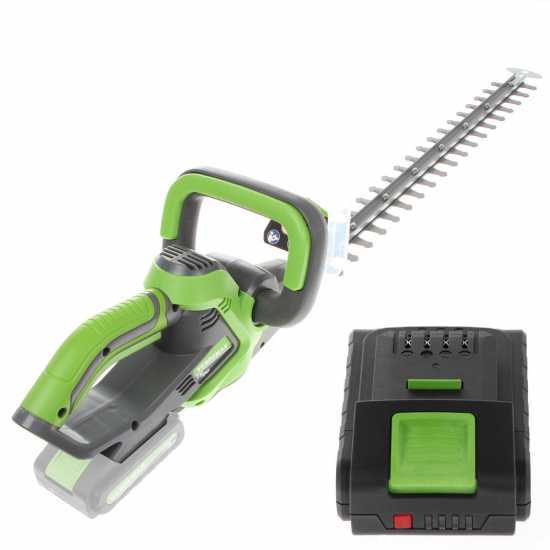 Verdemax TS20 - Tagliasiepi a batteria 20V/2Ah - Lama da 60 cm 