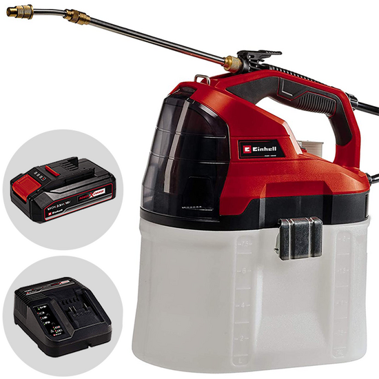 Einhell GE-WS 18/75 Li - Pompa irroratrice a tracolla a batteria 7.5L - 18V 2.5Ah