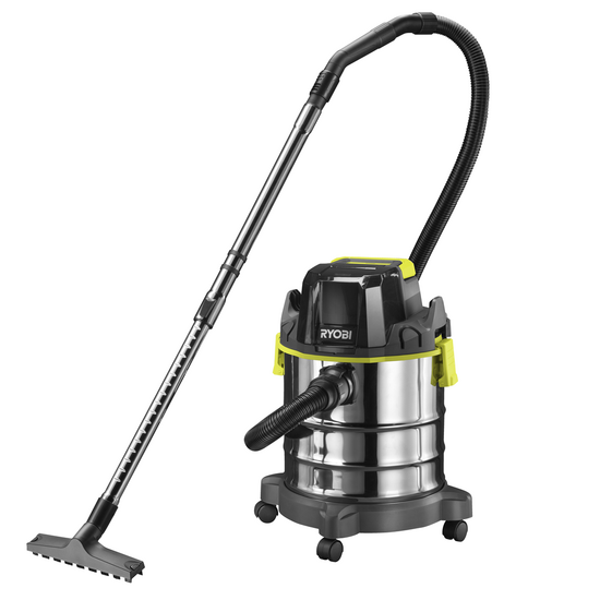 Ryobi R18WDV-0 - Bidone aspiratutto a batteria per solidi e liquidi - 18V - bidone 18 lt - SENZA BATTERIA E CARICABATTERIE