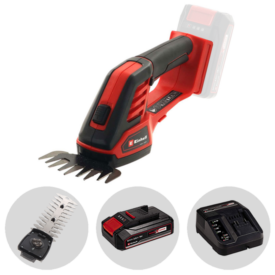 Einhell GE-CG 18/100 Li - Forbice tagliaerba a batteria - Tagliasiepi - 18V 2.5Ah