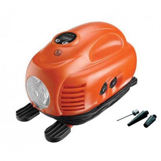 Black & Decker ASI200-XJ - Compressore aria elettrico portatile monofase, oil-less - Max 8 bar