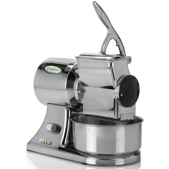 Fama GS - Grattugia elettrica trifase professionale in alluminio lucidato - 750W